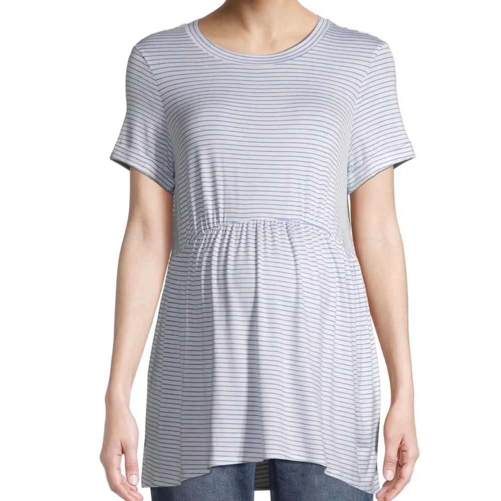 Maternity Babydoll Short Sleeve T-Shirt - Picture 5 of 6